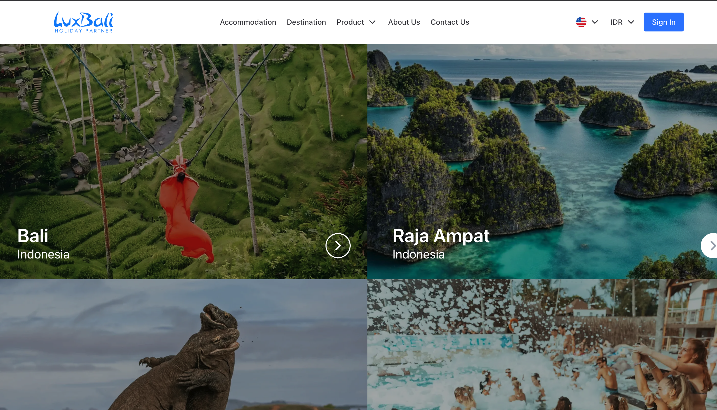 Luxbali Travel Agent Website
