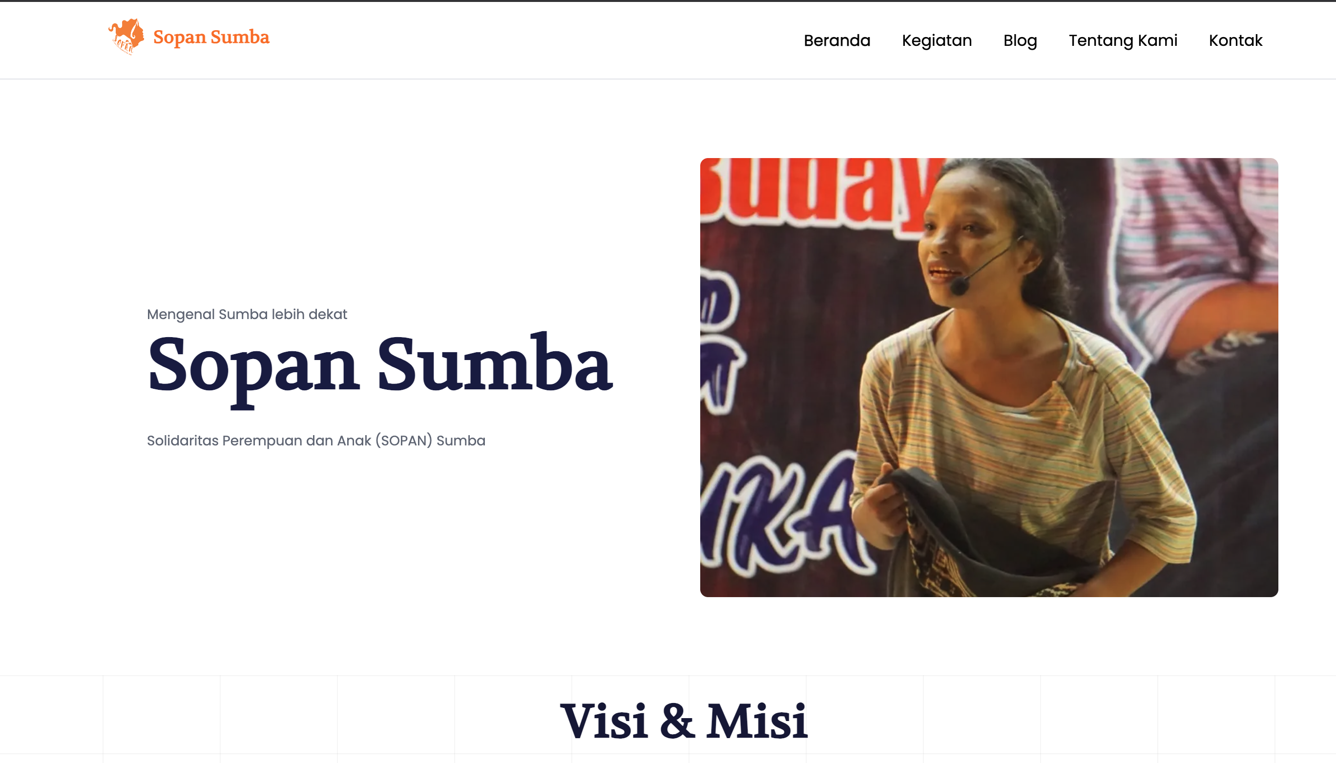 Sopan Sumba Website